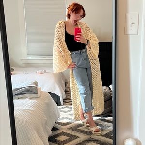 Crochet Mesh Throwovwr